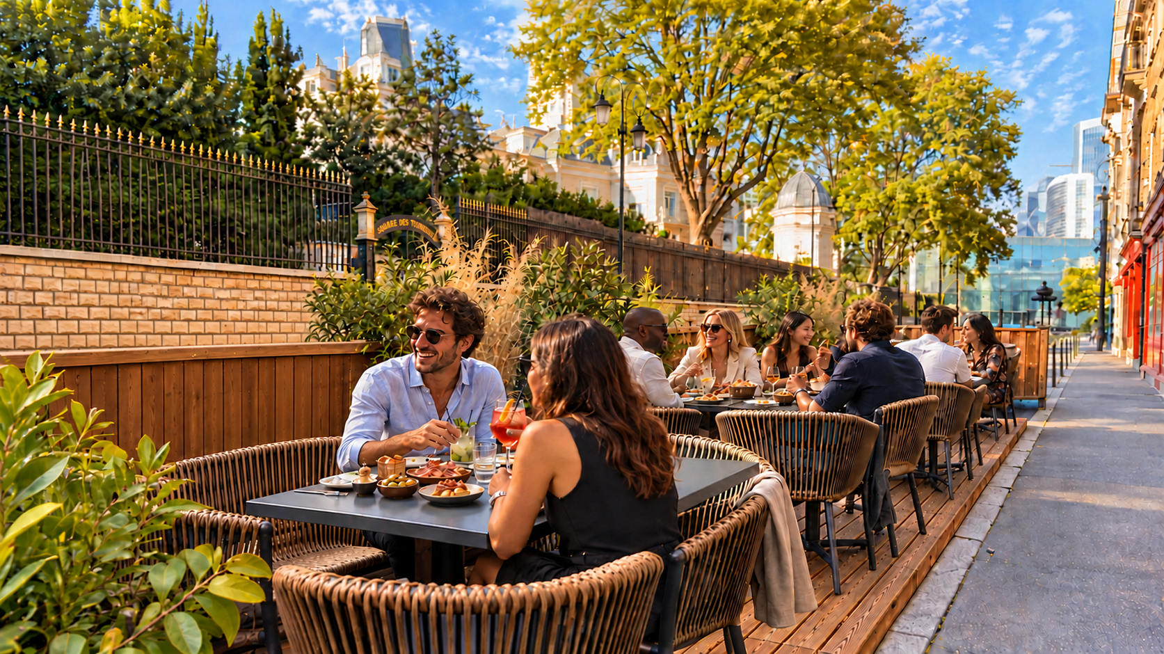 La terrasse végétalisée de Huguito à Puteaux